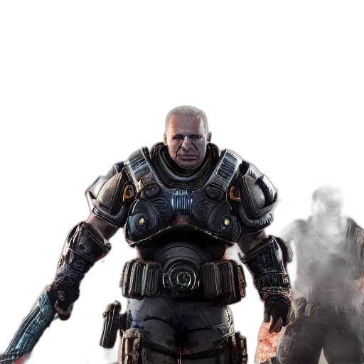 robot, weapon, staff, face transparent PNG cut-out