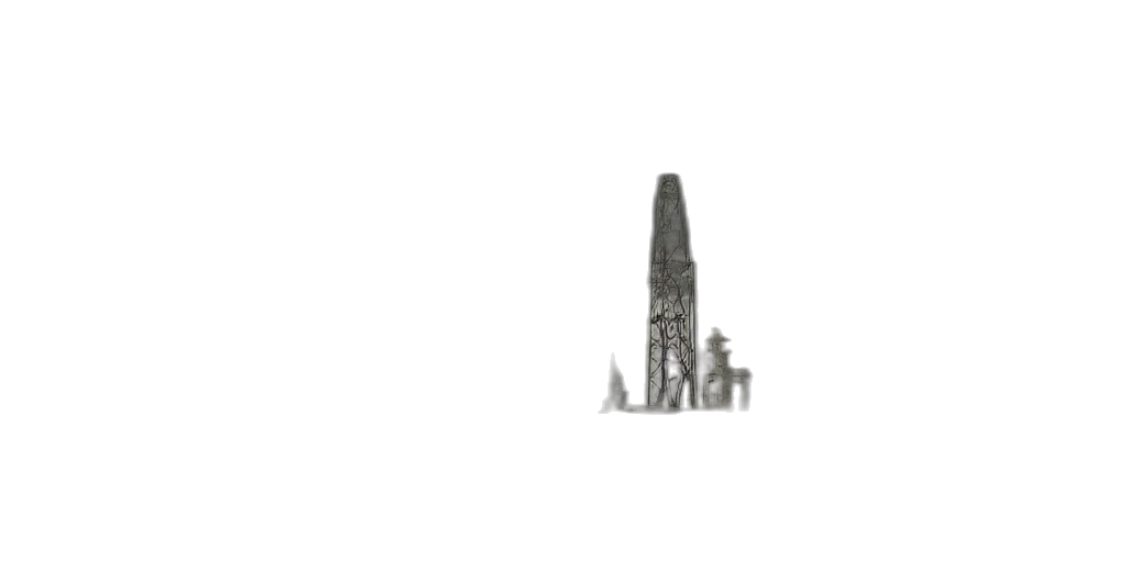 robot, weapon, building, staff transparent PNG cut-out