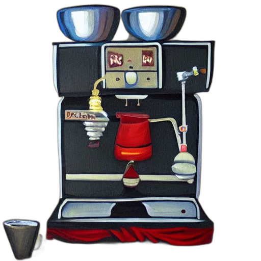 robot, furniture, 3d render, concept art transparent PNG cut-out