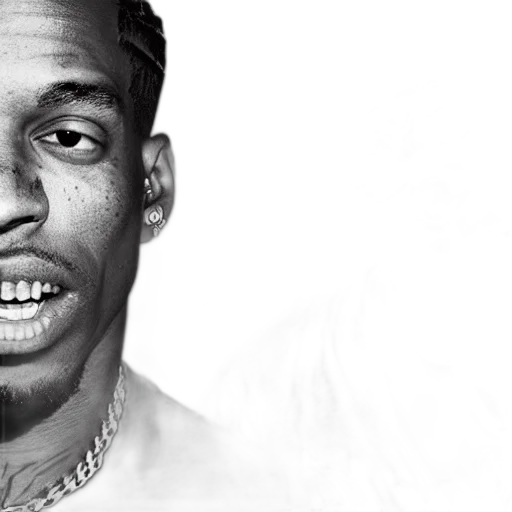 face, photorealistic, travis, scott, homer, simpson, rap, battle transparent PNG cut-out