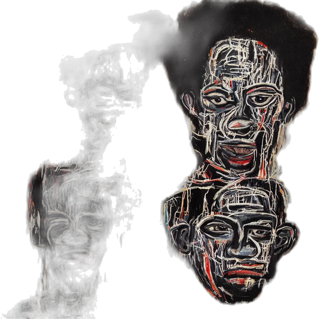 face, mask, robot, crown, concept art, photorealistic, 3d render, comic book art transparent PNG cut-out
