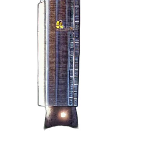 sword, staff, weapon, umbrella, 3d render, photorealistic, concept art, skyscraper transparent PNG cut-out