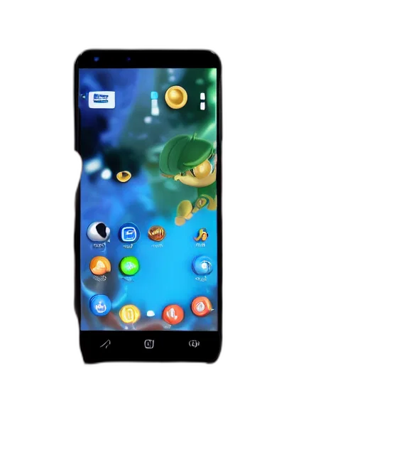 3d render, photorealistic, product, photo, smartphone, design, nintendo transparent PNG cut-out
