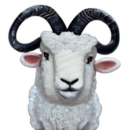 animal, 3d render, photorealistic, pixel art, portrait, gordon, ramsay, ram transparent PNG cut-out