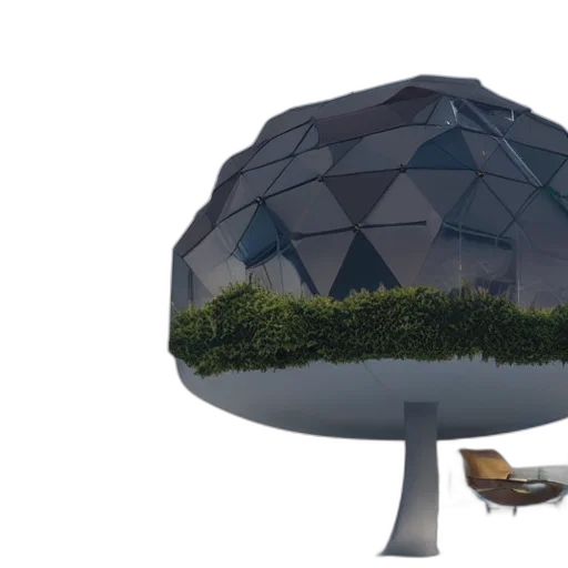 umbrella, hat, tree, crown, 3d render, concept art, fantasy art, photorealistic transparent PNG cut-out