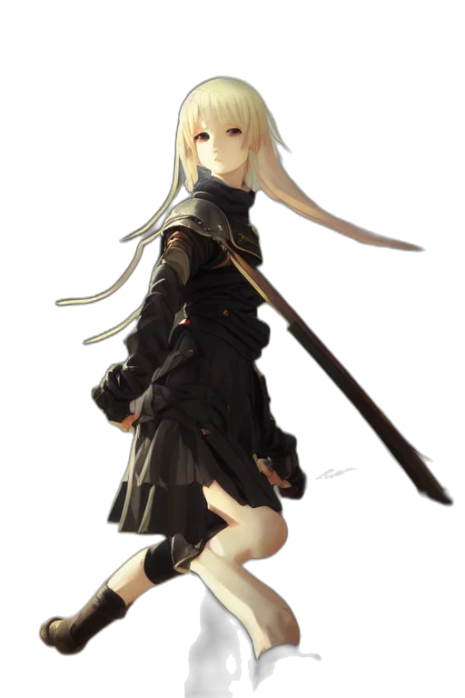 sword, staff, weapon, dress transparent PNG cut-out