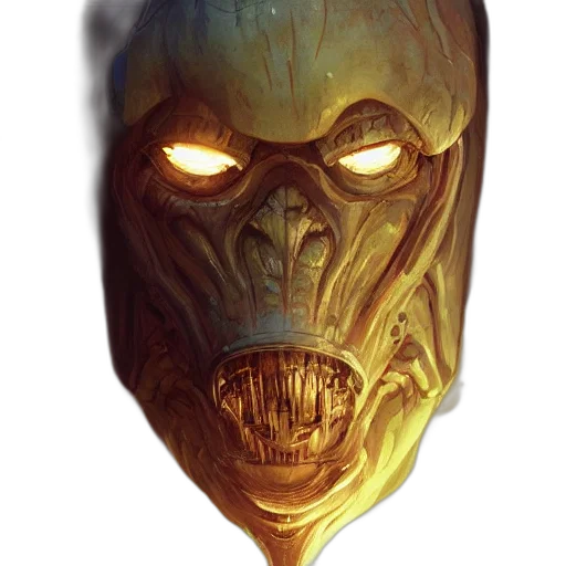 mask, face, creature, weapon transparent PNG cut-out