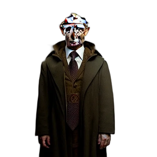 mask, jacket, staff, face transparent PNG cut-out