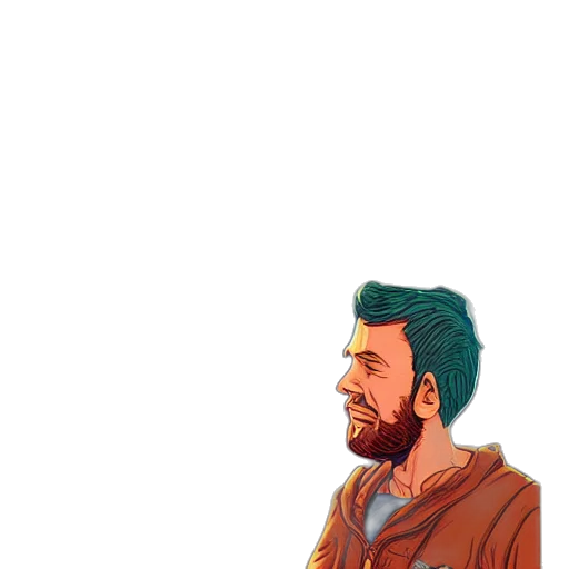 jacket, comic book art, pixel art, cartoon transparent PNG cut-out