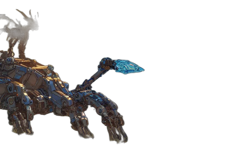 robot, dragon, creature, animal, concept art, 3d render, fantasy art, pixel art transparent PNG cut-out