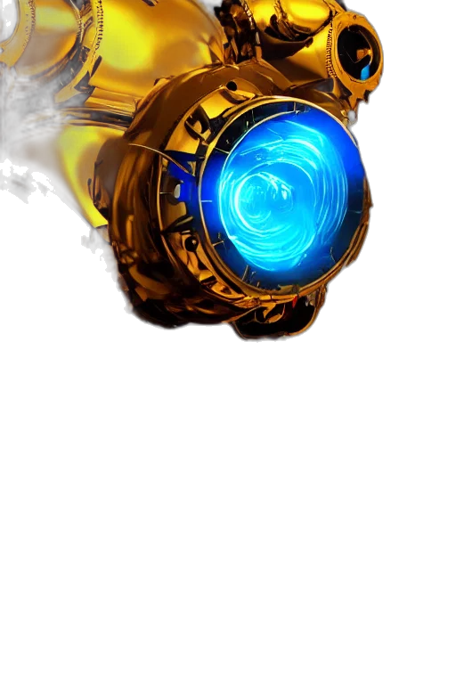 weapon, robot, jewelry, mask, concept art, 3d render, cyberpunk, fantasy art transparent PNG cut-out