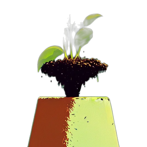 crown, staff, 3d render, photorealistic, concept art, earth tones, small, plant transparent PNG cut-out