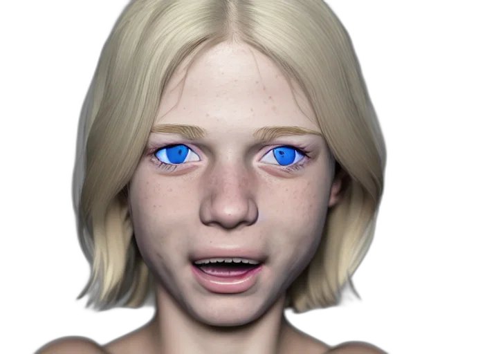 face, creature, mask, photorealistic transparent PNG cut-out