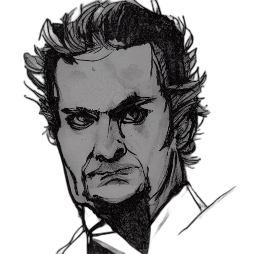 face, staff, comic book art, cartoon transparent PNG cut-out