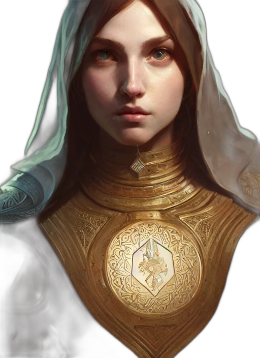 face, crown, jewelry, sword, fantasy art, concept art, photorealistic, oil painting transparent PNG cut-out