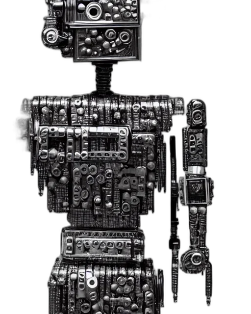 robot, weapon, staff, jewelry transparent PNG cut-out