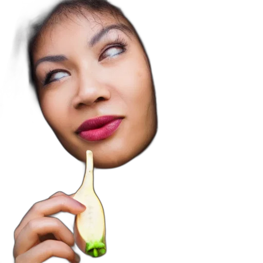 food, face, staff, photorealistic, close, photography, woman, about transparent PNG cut-out