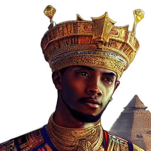 crown, face, staff, hat transparent PNG cut-out