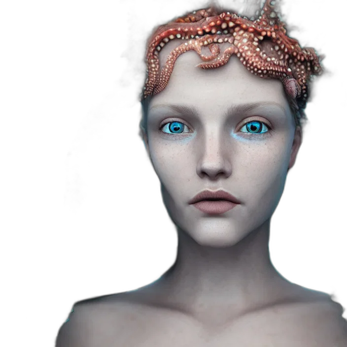 crown, jewelry, creature, face transparent PNG cut-out