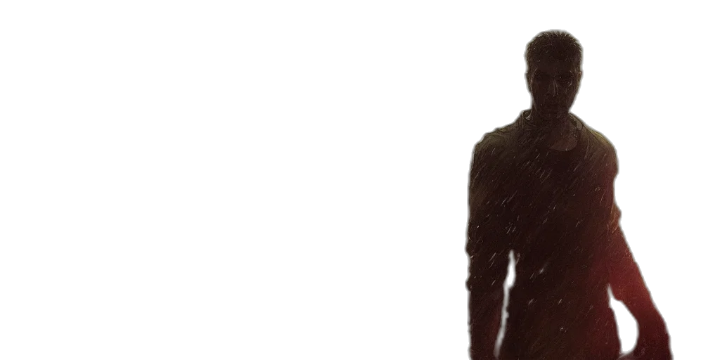 jacket, robot, face, staff, 3d render, concept art, photorealistic, comic book art transparent PNG cut-out