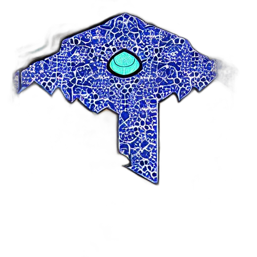 jewelry, umbrella, staff, mask, pixel art, fantasy art, concept art, 3d render transparent PNG cut-out