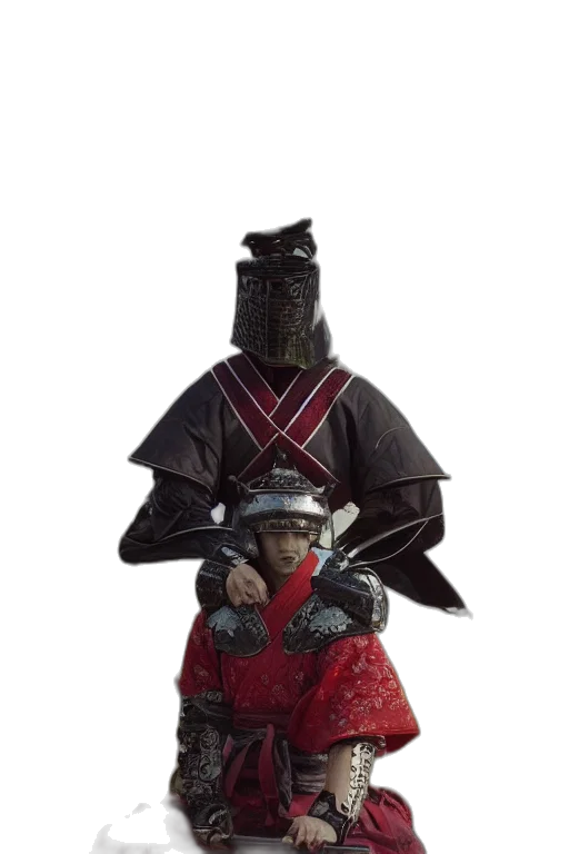 mask, sword, robot, staff transparent PNG cut-out