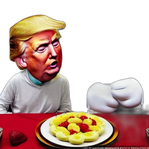 food, creature, photorealistic, donald transparent PNG cut-out