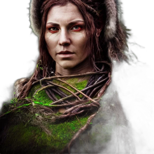 face, staff, dragon, fantasy art, concept art, photorealistic, comic book art, forest transparent PNG cut-out
