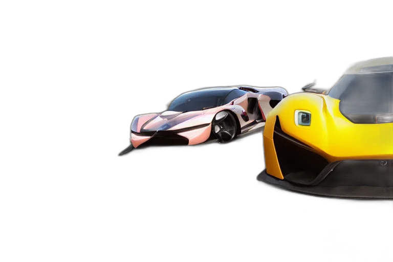 car, 3d render, concept art, photorealistic transparent PNG cut-out
