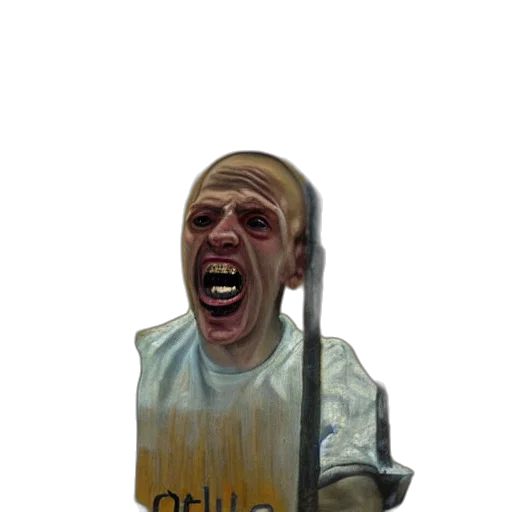 staff, mask, face, creature transparent PNG cut-out