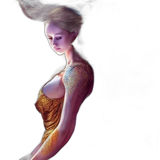 dress, jewelry, hair, crown transparent PNG cut-out