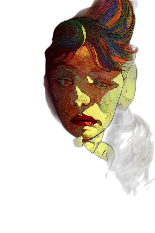 face, mask, robot, photorealistic transparent PNG cut-out
