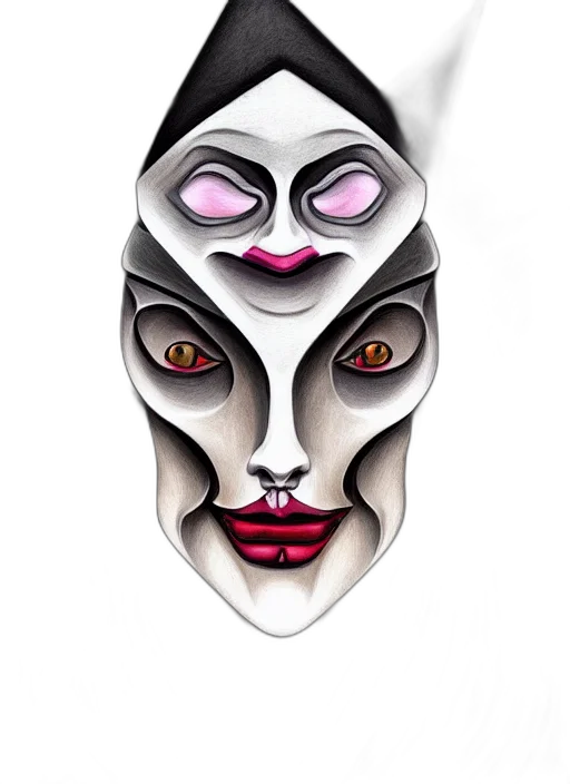 mask, face, jewelry, concept art transparent PNG cut-out