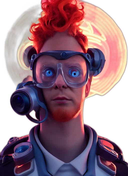 robot, face, mask, staff transparent PNG cut-out