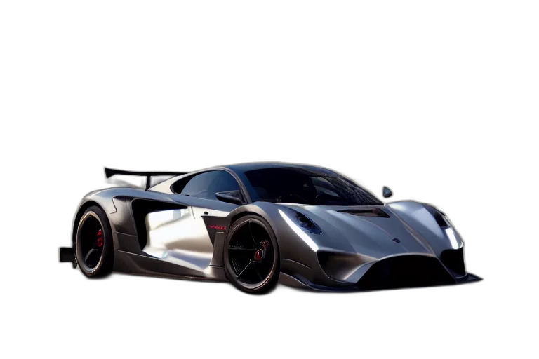 car, 3d render, concept art, photorealistic transparent PNG cut-out