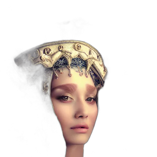 crown, hat, face, mask transparent PNG cut-out