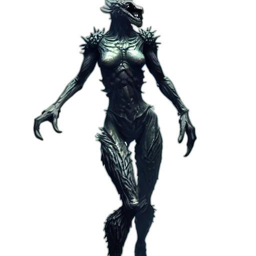 creature, robot, dress, mask, concept art, fantasy art, 3d render, comic book art transparent PNG cut-out