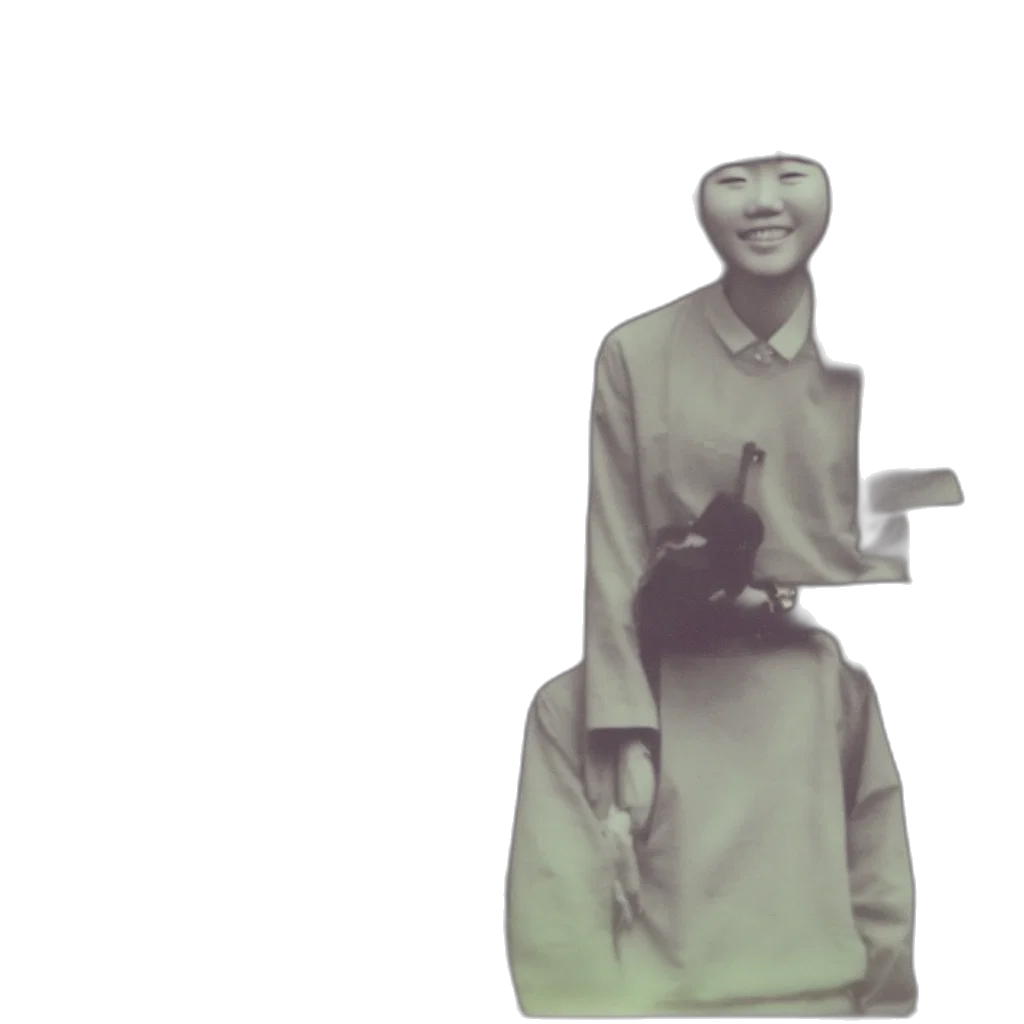 robot, staff, face, dress transparent PNG cut-out