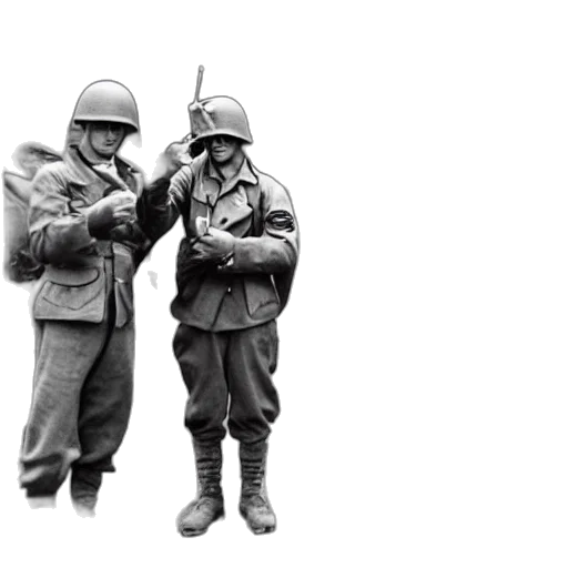 weapon, jacket, staff, hat transparent PNG cut-out