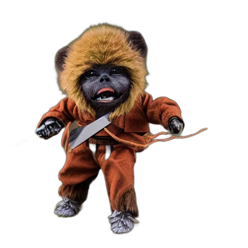 creature, jacket, staff, animal transparent PNG cut-out
