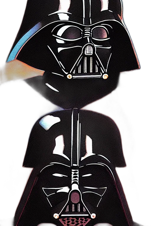 mask, 3d render, concept art, darth transparent PNG cut-out