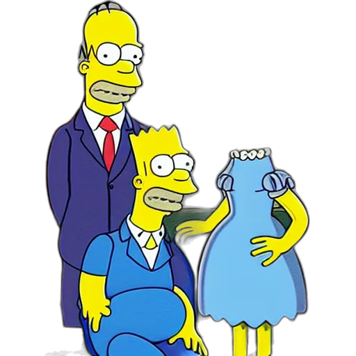 dress, concept art, cartoon, simpsons transparent PNG cut-out