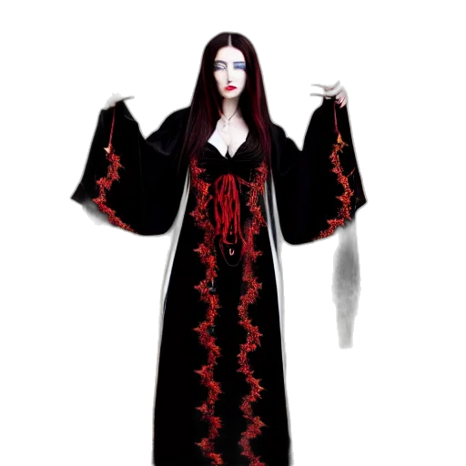 dress, staff, concept art, fantasy art transparent PNG cut-out