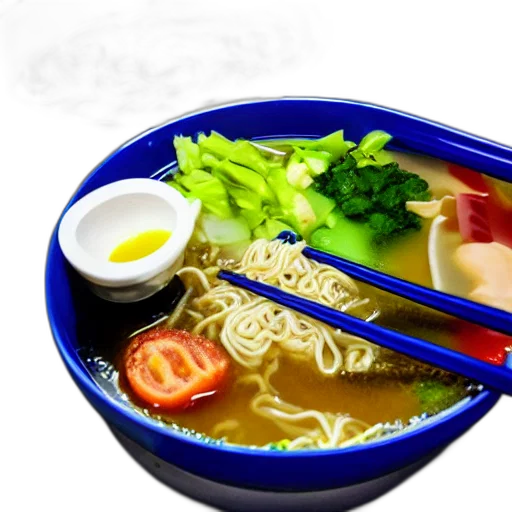 food, photorealistic, 3d render, school, lunch, ramen transparent PNG cut-out