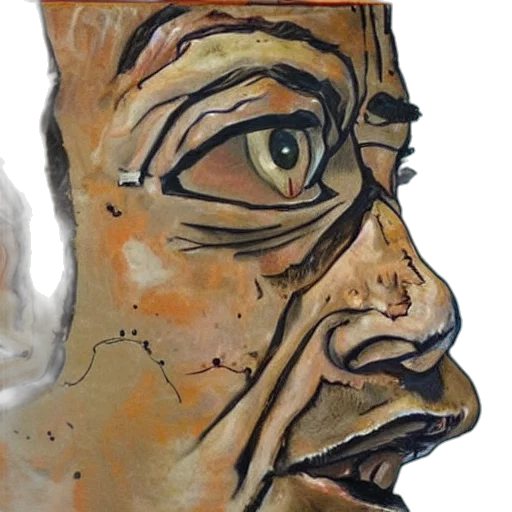 face, mask, photorealistic, concept art transparent PNG cut-out