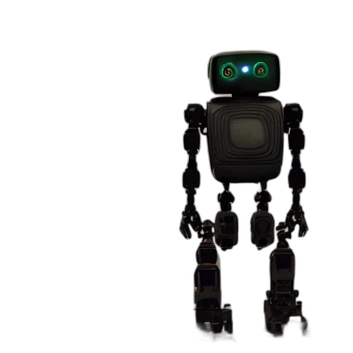 robot, staff, animal, 3d render transparent PNG cut-out