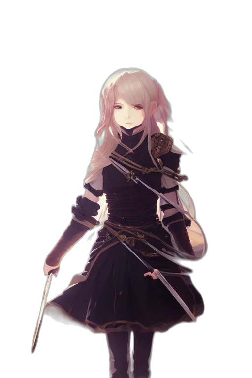 sword, staff, weapon, dress transparent PNG cut-out