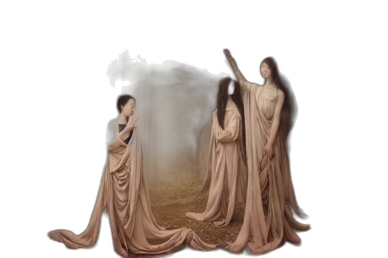dress, staff, hair, concept art transparent PNG cut-out
