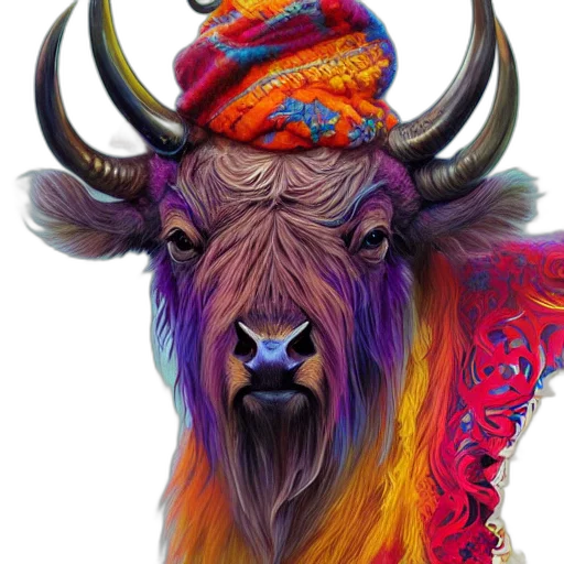 hat, animal, mask, dragon, fantasy art, concept art, photorealistic, colorful transparent PNG cut-out