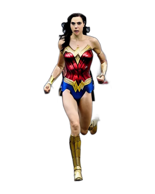 comic book art, concept art, 3d render, fantasy art, gal, gadot, wonder, woman transparent PNG cut-out